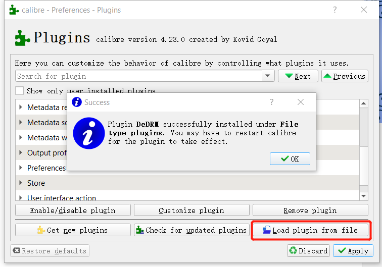 load plugin from calibre file