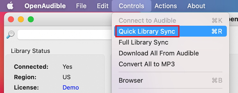 quick library sync