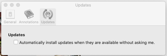 stop kindle app update
